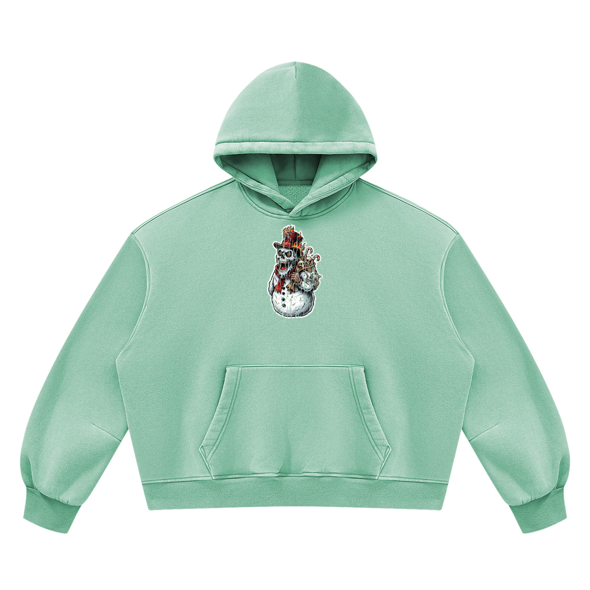 VoidMas Unisex Vintage Wash Boxy Fleece Hoodie