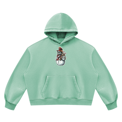 VoidMas Unisex Vintage Wash Boxy Fleece Hoodie