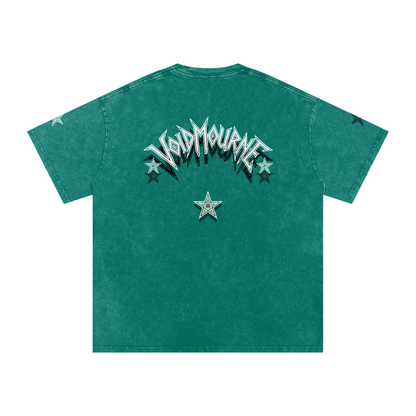 VoidMourne Snow Washed Oversized Cotton T-Shirt