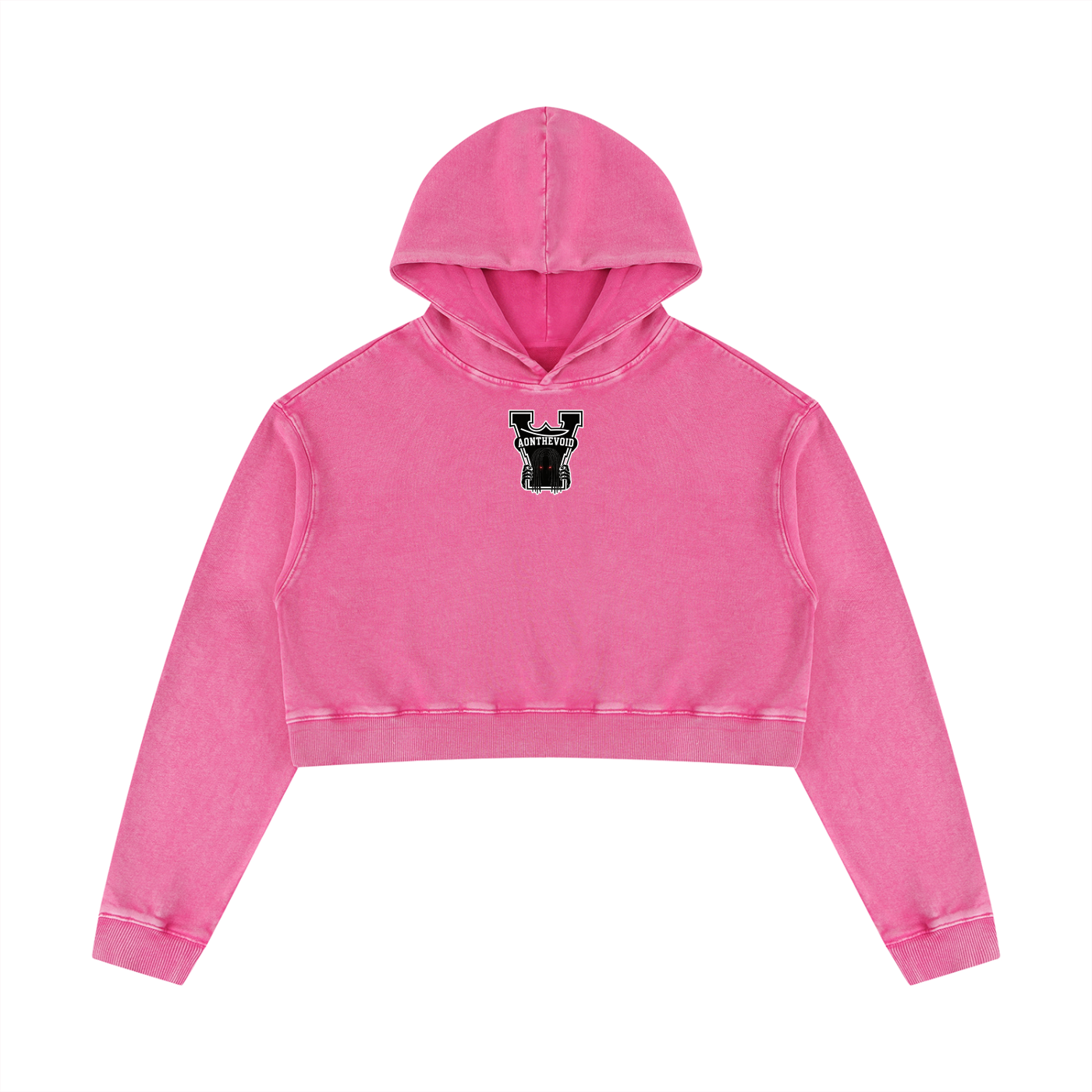 Women’s Mineral Washed Crop Hoodie