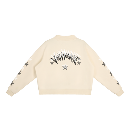 VoidMourne Essential Fleece Mock-Neck Crew Sweatshirt