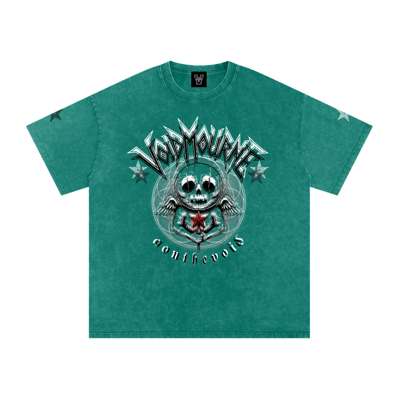 VoidMourne Snow Washed Oversized Cotton T-Shirt