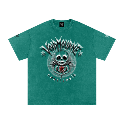 VoidMourne Snow Washed Oversized Cotton T-Shirt