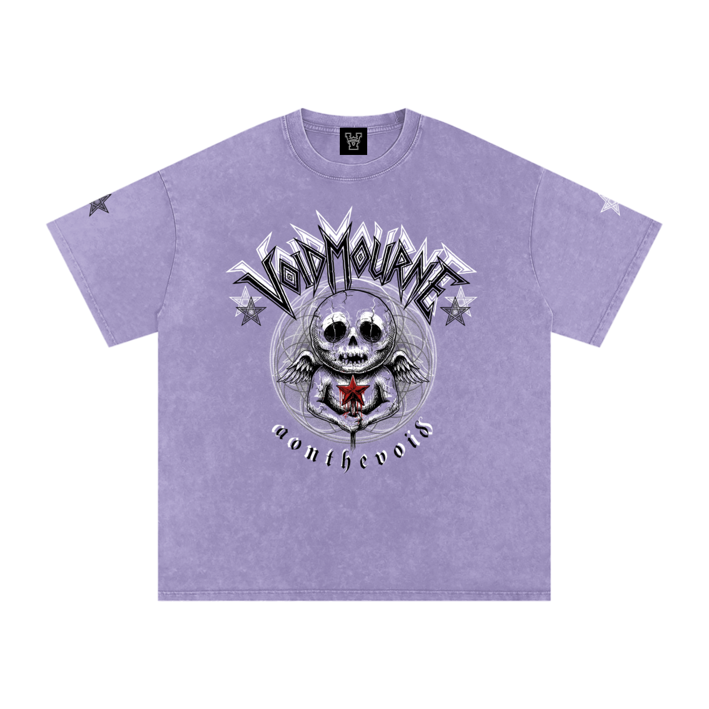 VoidMourne Snow Washed Oversized Cotton T-Shirt