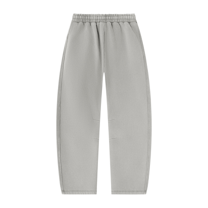 VoidMas Unisex Vintage Wash Barrel Leg Fleece Sweatpants