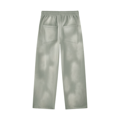VoidMourne Unisex Sunfade Wide Leg Fleece Sweatpants