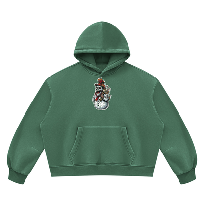 VoidMas Unisex Vintage Wash Boxy Fleece Hoodie