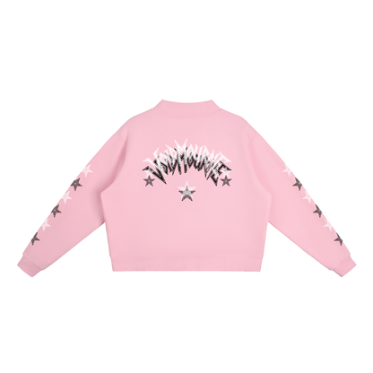 VoidMourne Essential Fleece Mock-Neck Crew Sweatshirt