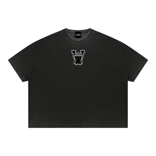 Unisex Vintage Wash Sunfade Boxy Waffle T-Shirt