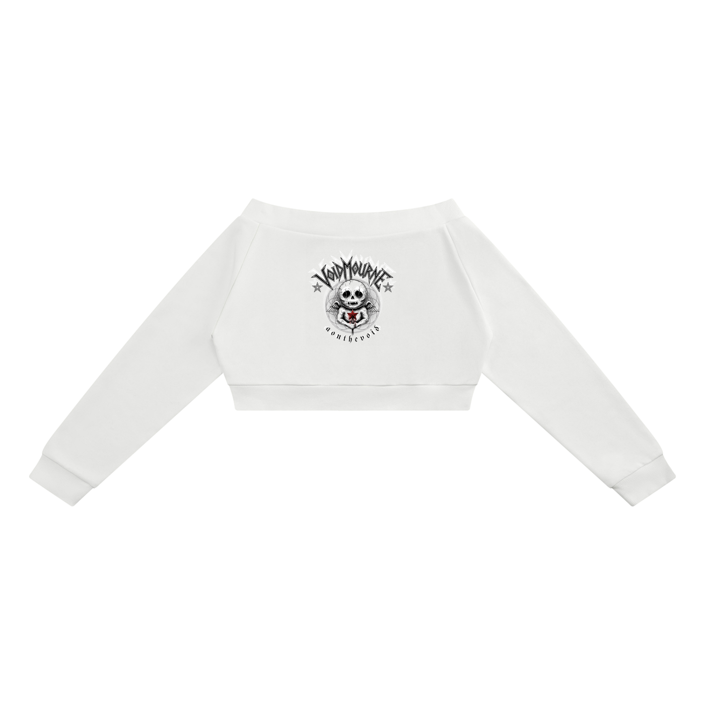 VoidMourne Women's Off-Shoulder Full Zip Hoodie
