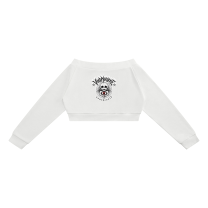 VoidMourne Women's Off-Shoulder Full Zip Hoodie