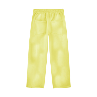 VoidMourne Unisex Sunfade Wide Leg Fleece Sweatpants