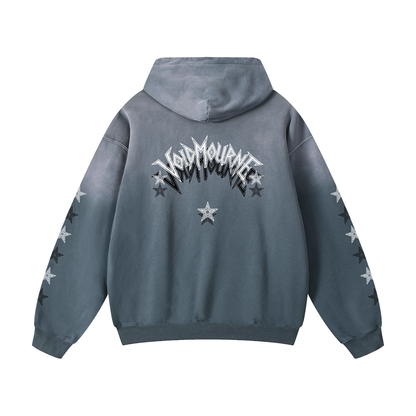 VoidMourne Heavyweight Sunfade Oversized Hoodie