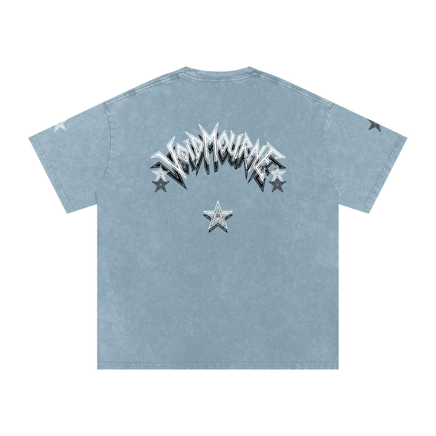 VoidMourne Snow Washed Oversized Cotton T-Shirt