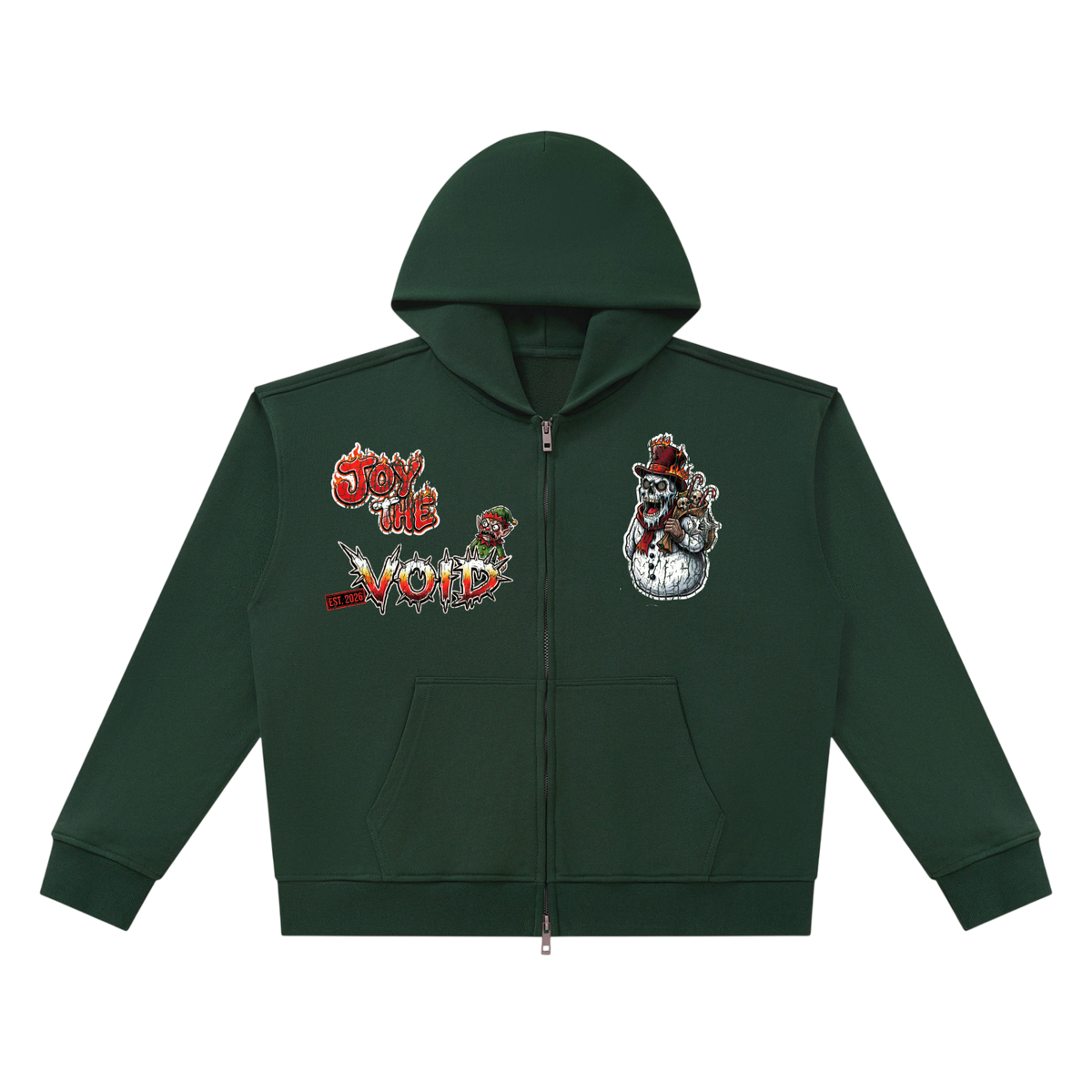 VoidMas Unisex Heavyweight Full Zip Boxy Hoodie