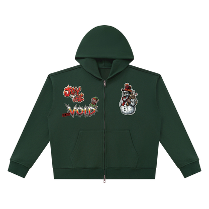 VoidMas Unisex Heavyweight Full Zip Boxy Hoodie
