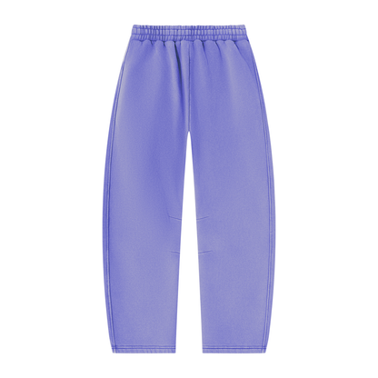 VoidMas Unisex Vintage Wash Barrel Leg Fleece Sweatpants