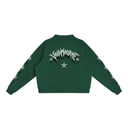 VoidMourne Essential Fleece Mock-Neck Crew Sweatshirt