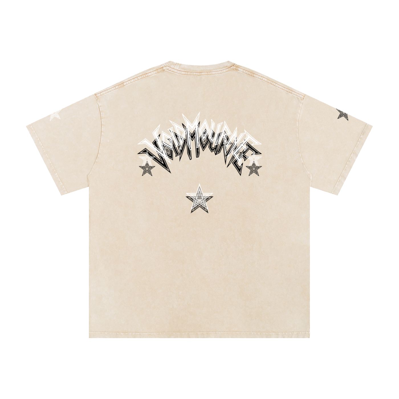 VoidMourne Snow Washed Oversized Cotton T-Shirt