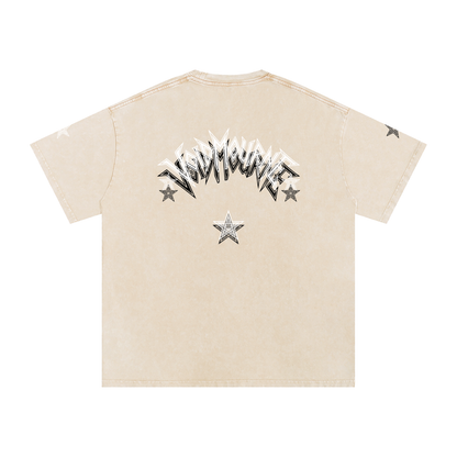 VoidMourne Snow Washed Oversized Cotton T-Shirt