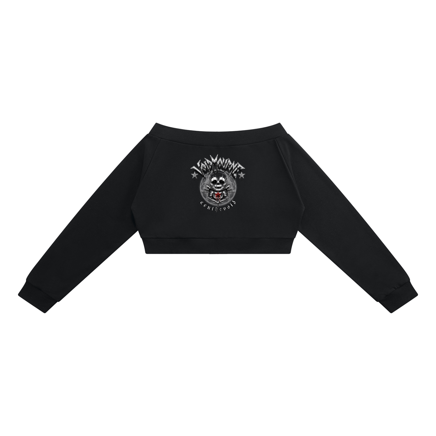 VoidMourne Women's Off-Shoulder Full Zip Hoodie