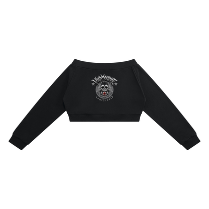 VoidMourne Women's Off-Shoulder Full Zip Hoodie