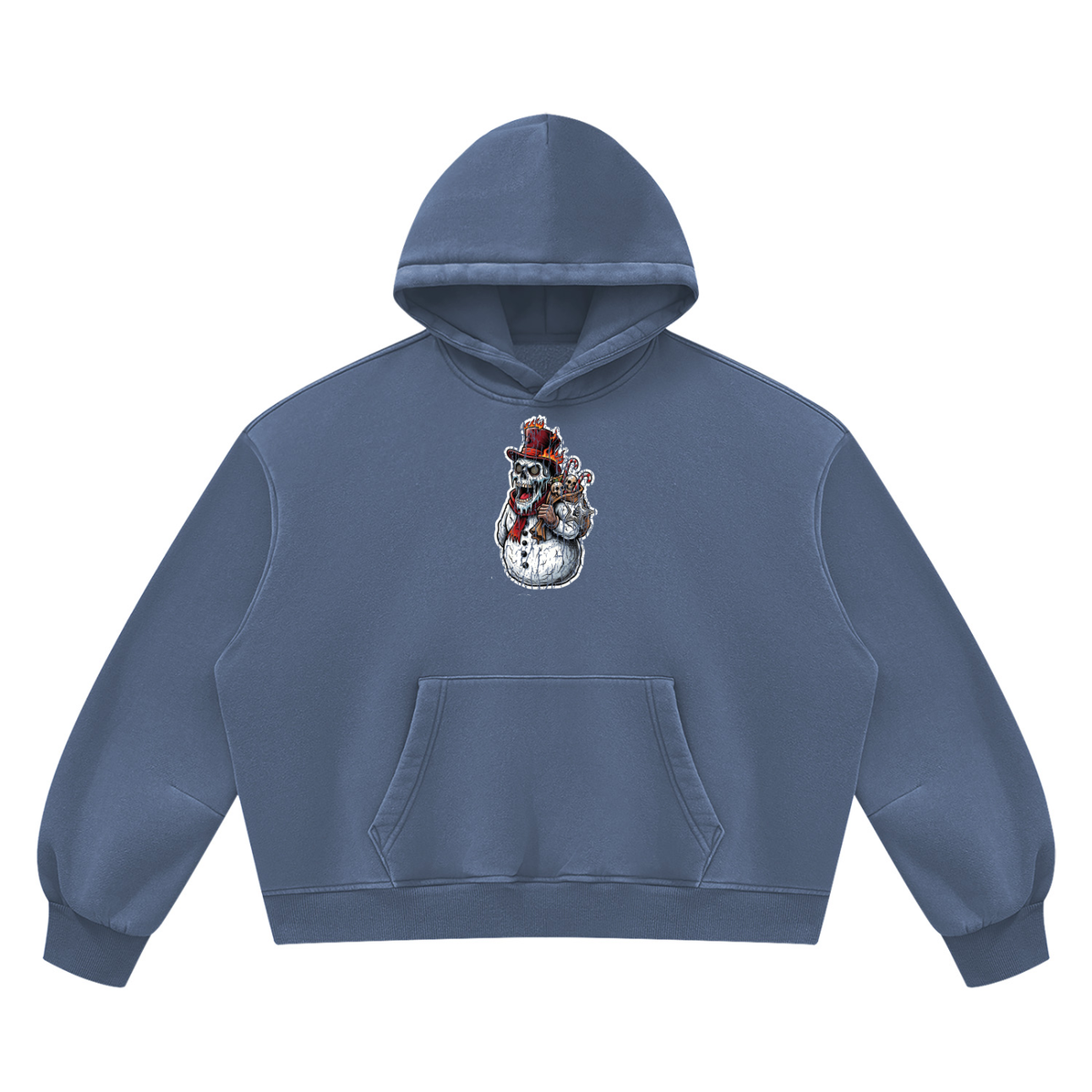 VoidMas Unisex Vintage Wash Boxy Fleece Hoodie