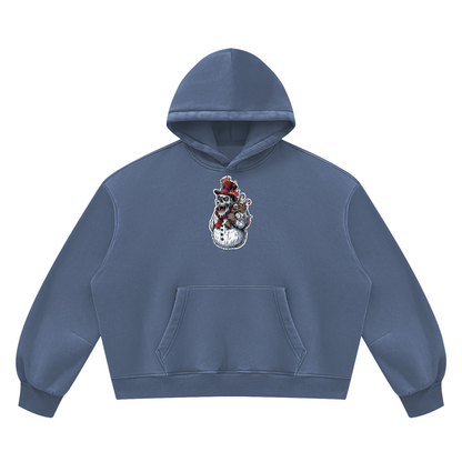 VoidMas Unisex Vintage Wash Boxy Fleece Hoodie