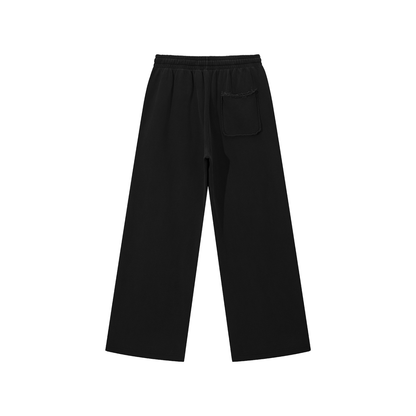 VoidMourne Snow Washed Raw Edge Sweatpants