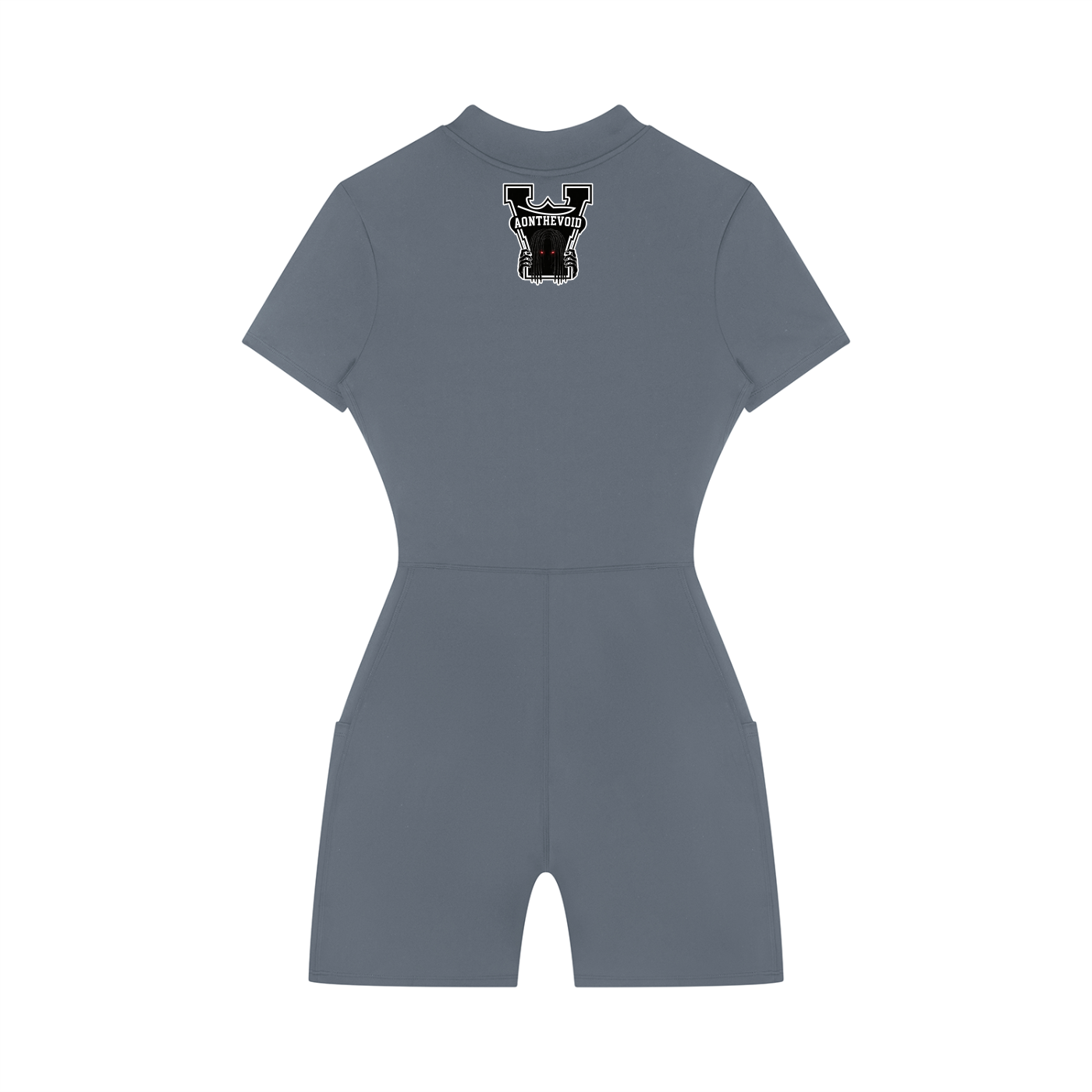 Women's Quarter-Zip Short Sleeve Romper