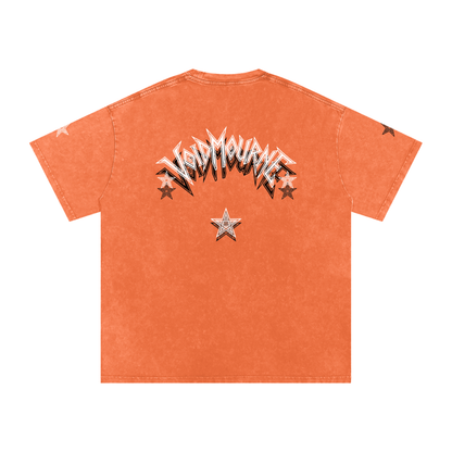 VoidMourne Snow Washed Oversized Cotton T-Shirt