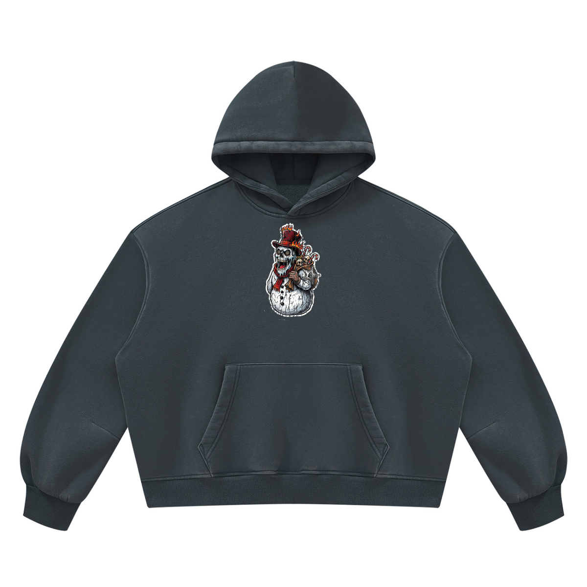 VoidMas Unisex Vintage Wash Boxy Fleece Hoodie
