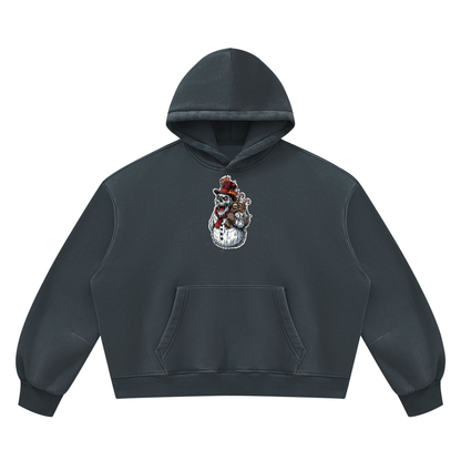 VoidMas Unisex Vintage Wash Boxy Fleece Hoodie