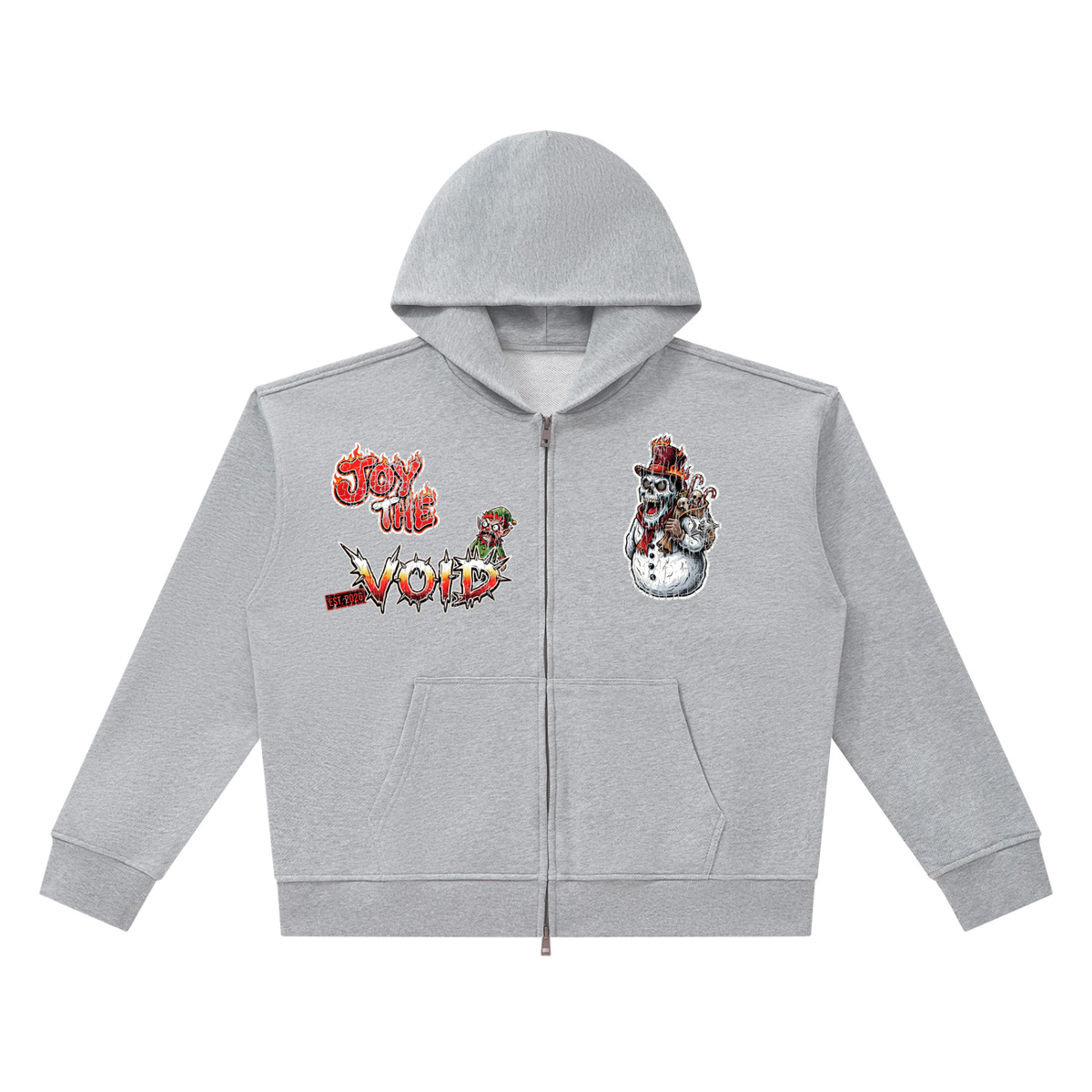 VoidMas Unisex Heavyweight Full Zip Boxy Hoodie