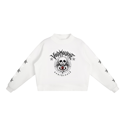 VoidMourne Essential Fleece Mock-Neck Crew Sweatshirt
