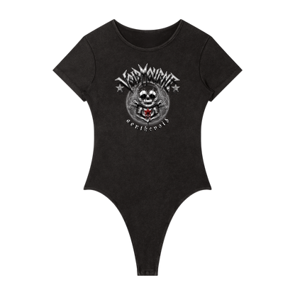VoidMourne Women's Mineral Wash Crewneck Bodysuit