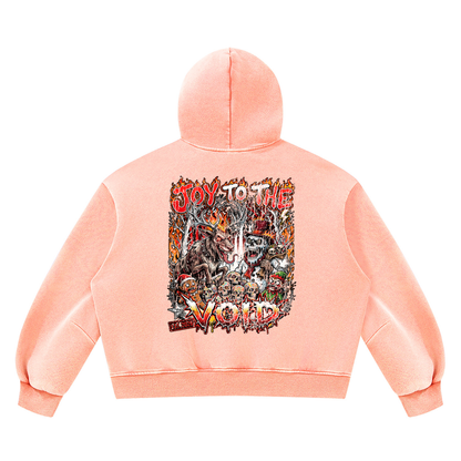 VoidMas Unisex Vintage Wash Boxy Fleece Hoodie
