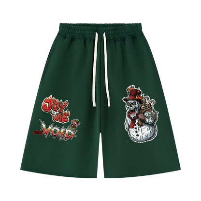 VoidMas Unisex Heavyweight Raw Edge Shorts