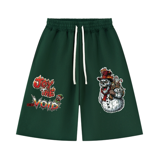 VoidMas Unisex Heavyweight Raw Edge Shorts