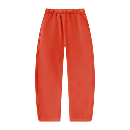 VoidMas Unisex Vintage Wash Barrel Leg Fleece Sweatpants