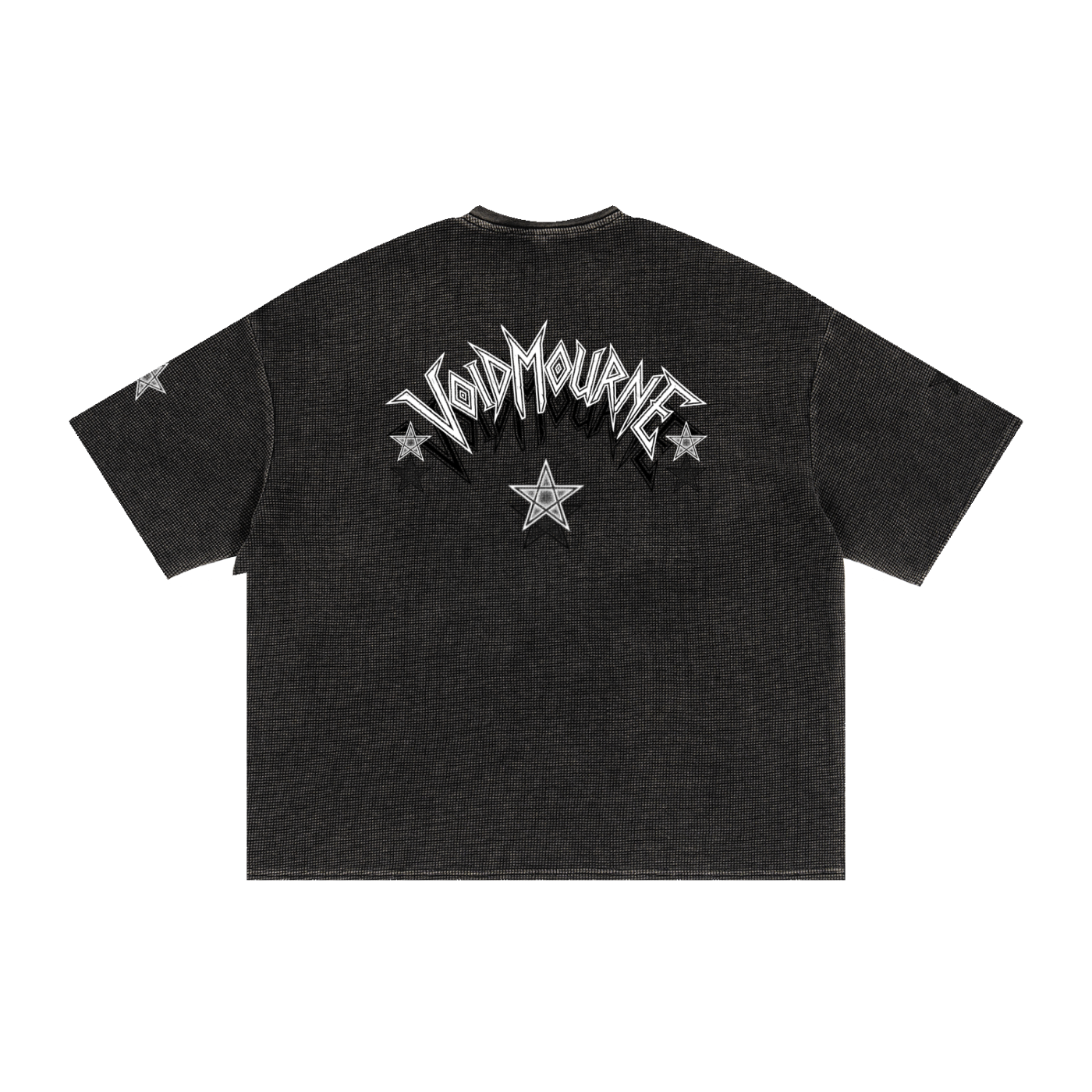 VoidMourne Textured Waffle Washed Boxy T-Shirt