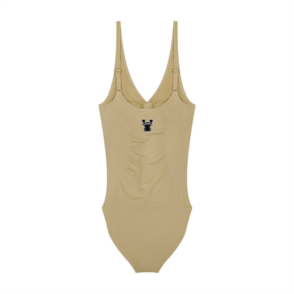 Women’s Full-Zip Ruched Bodysuit