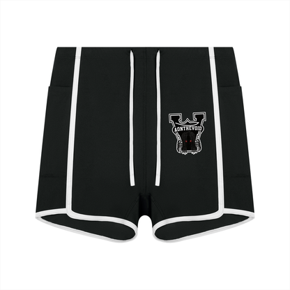Women's High Rise Color Block Yoga Shorts