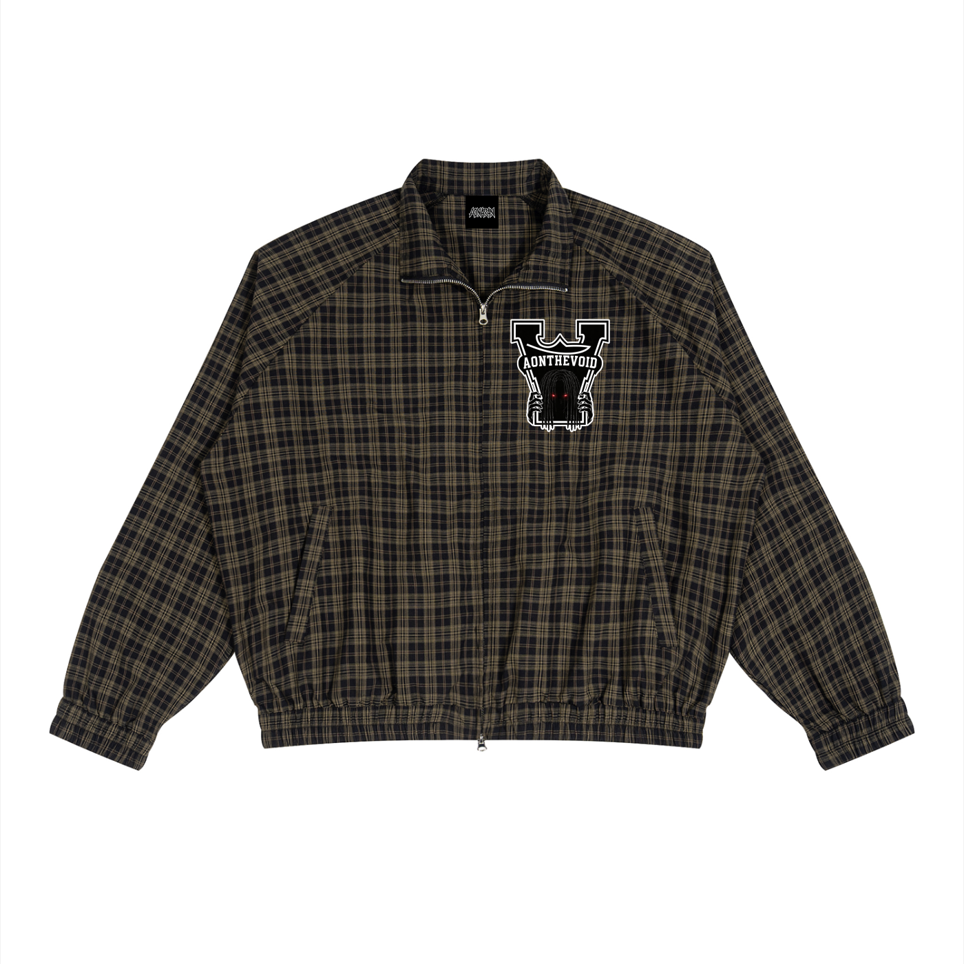 Unisex Plaid Full-Zip Track Jacket