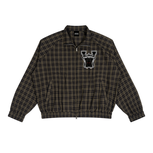 Unisex Plaid Full-Zip Track Jacket
