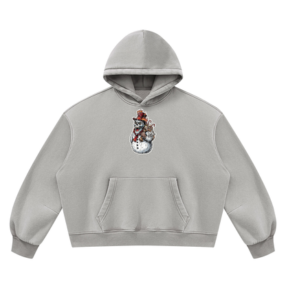VoidMas Unisex Vintage Wash Boxy Fleece Hoodie