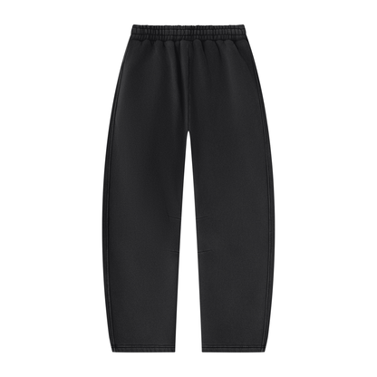 VoidMas Unisex Vintage Wash Barrel Leg Fleece Sweatpants