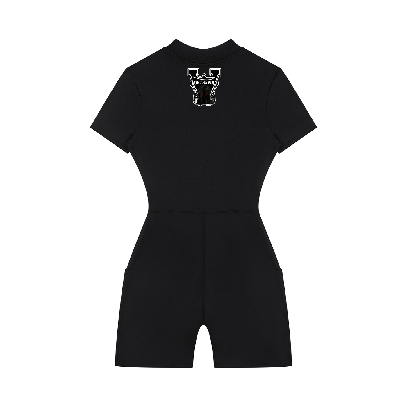 Women's Quarter-Zip Short Sleeve Romper