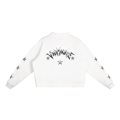 VoidMourne Essential Fleece Mock-Neck Crew Sweatshirt