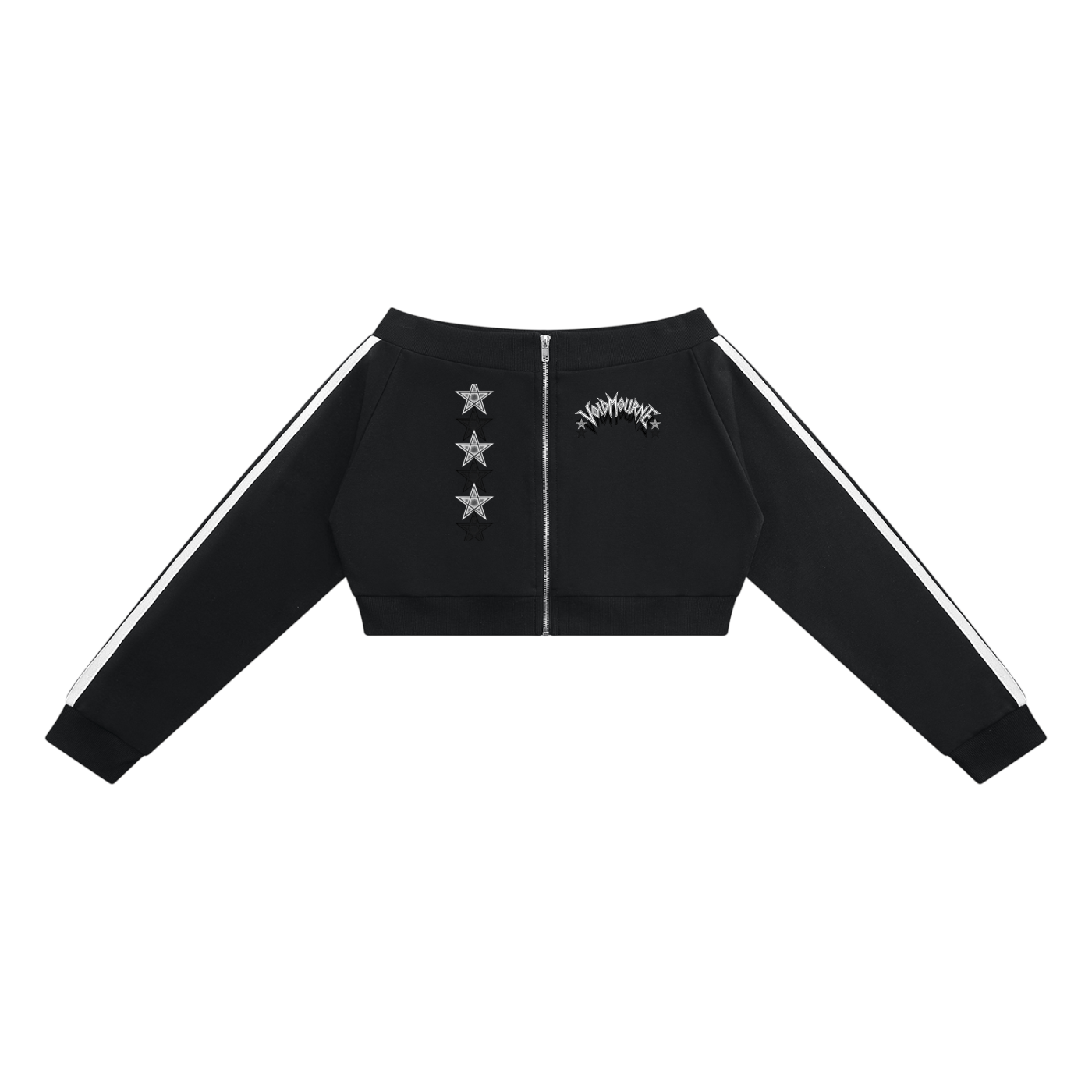 VoidMourne Women's Off-Shoulder Full Zip Hoodie
